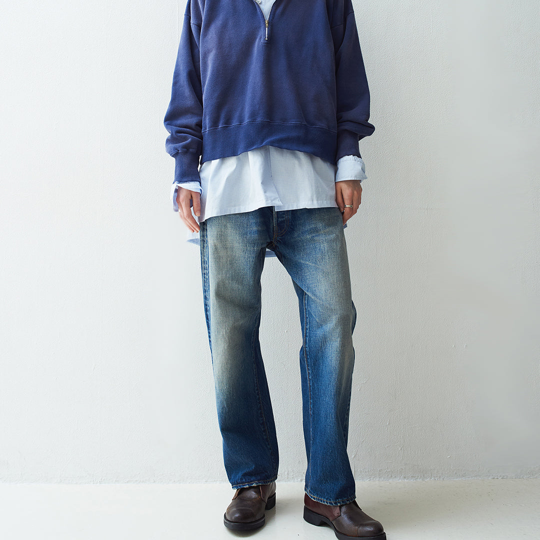 INTERIM ユーズドウォッシュ メカニックパンツ interim